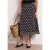 Street One Dames Midirok van mesh met print in Bruin