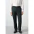 Mango Man regular pantalon met linnen met krijtstreep donkerblauw