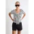 TRENDYOLMİLLA Dames Meerkleurig Effen Kort Getailleerd T-shirts