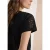 Cecil Dames Shirt met overhangende schouders en kanten details in Zwart