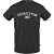 Aquascutum Heren-T-shirt met gebogen logo en ronde hals (Zwart)