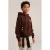 WE Fashion hoodie met backprint – donkerbruin