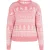 Mymo Kersttrui Dames roze wit