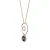 Orphelia ‘Eugenia’ Dames 925 Sterling Zilveren Ketting met Hanger – Roze ZH-7495