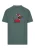 Mister Tee Shirt ‘Christmas Dackel’  bruin / donkergroen / rood / wit