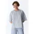 Ontspannen Club Gestreepte Korte Mouwen T-shirt Pyjama Top
