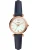 FOSSIL Analoog horloge  kobaltblauw / rose-goud / wit