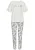 VIVANCE Pyjama  zwart / offwhite