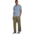 Farah Heren Geruit Relaxed Fit Overhemd (Blauw)