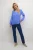 Blouse met lange mouwen Regular fit Ultramarine blue navy