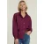 River Woods Purple Ruffle Blouse