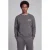 JJ REBEL relaxed fit sweater met backprint – grijs