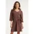 Smashed Lemon Jurk met strikceintuur in comfortabele travel quality |