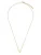 Luxenter Ketting ‘Alphabet  V’  goudgeel