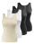 Yenita Onderhemd  lichtbeige / zwart / wit