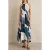 Reiss Stripe Maxi Occasion Dress Blue