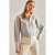 Parels Versierde Rits Crop Vest