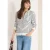 Cecil Dames Gestreept jack met capuchon in Blauw