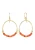 ELLI Oorbellen ‘Boho’  goud / rood