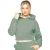 Enzo Women Crop Zip Hoodie