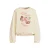 Orange Stars rechtvallende sweater met print – ecru