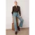 TRENDYOLMİLLA Dames Blauw Effen Wijde pijp Hoge taille Jeans
