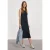 Street One Dames Midijurk van kant met ronde hals in Blauw