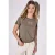 Street One Dames Shirt met tekst kunstwerk in Bruin