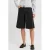 JJXX wide leg high waist short black denim