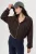 Hooded korte jas met rits