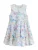 LAURA ASHLEY Jurk  lichtblauw / pasteloranje / wit