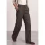 High Waist Straight Leg Broek met knoopdetail