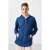 Overgevoerde Hoodie Langarm Zip Tuniek Top