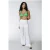 Colourful Rebel Zuri Broderie Flare Pants Off White