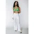 Colourful Rebel Zuri Broderie Flare Pants Off White