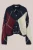 WE Fashion – Dames oversized gebreid vest van wolmix met ruit – Oversized – Donkerblauw –