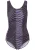 BECO the world of aquasports Badpak ‘Hexagon’  lila / zwart