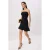TRENDYOLMİLLA Dames Zwart Effen Kort / Mini Mouwloos Skater Jurken
