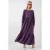 Maxi-jurk met babykraag en knoopsluiting