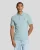 Blauw rookpoloshirt met Lyle & Scott-logo op de borst