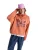 ROXY Sweatshirt ‘Lineup’  lichtblauw / oranje / lichtroze / wijnrood