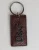 Dolce & Gabbana Donkerbruin Leren Logo Metaalring Heren Sleutelhanger Sleutelhanger