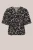 WE Fashion – Dames blouse met print – Curve – Relaxed Fit – Zwart – Katoen – Plus Size