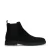 Manfield – Heren – Zwarte suède chelsea boots –
