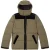 The Kooples Down Jacket With Contrasted Yoke Algue