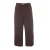 Gozzip Plus Size baggy cropped cargobroek – bruin