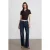 Dames Crop Slim Fit Polo T-shirt