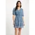 Morgan bohemian jurk met paisley print blauw