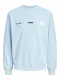Jack & Jones Junior Sweatshirt ‘JCOClub Summer’  lichtblauw / zwart / wit