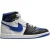 Nike Dames/Dames Air Jordan 1 Leren Trainers (Wit/zwart/blauw)